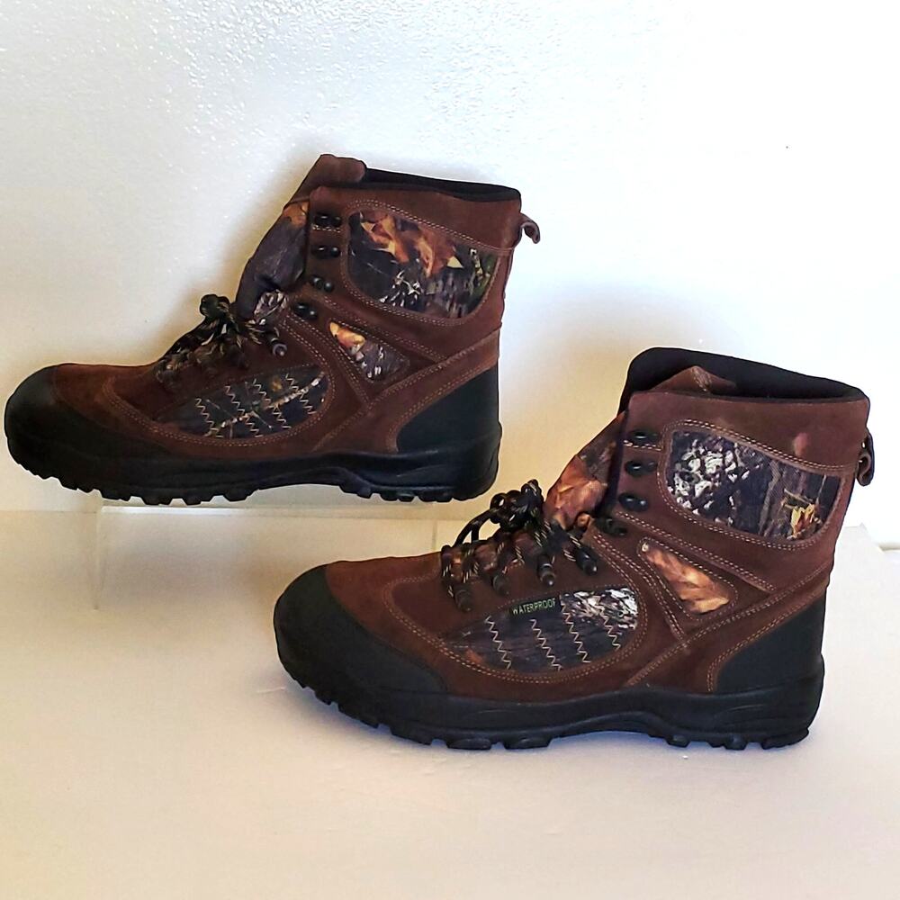 Itasca Heritage Boots Mens 13 Thinsulate Work Brown Realtree Camo Hunting